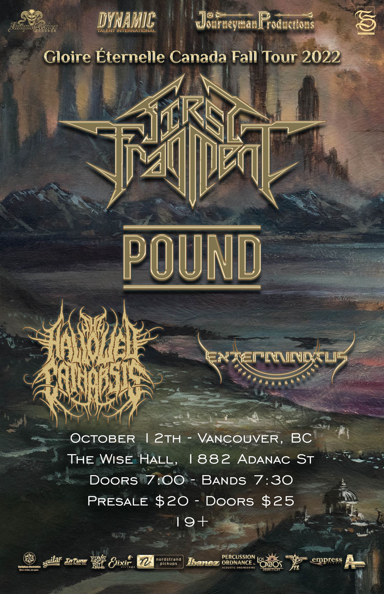 First Fragment, Pound, The Hallowed Catharsis, Exterminatus at The Wise Hall