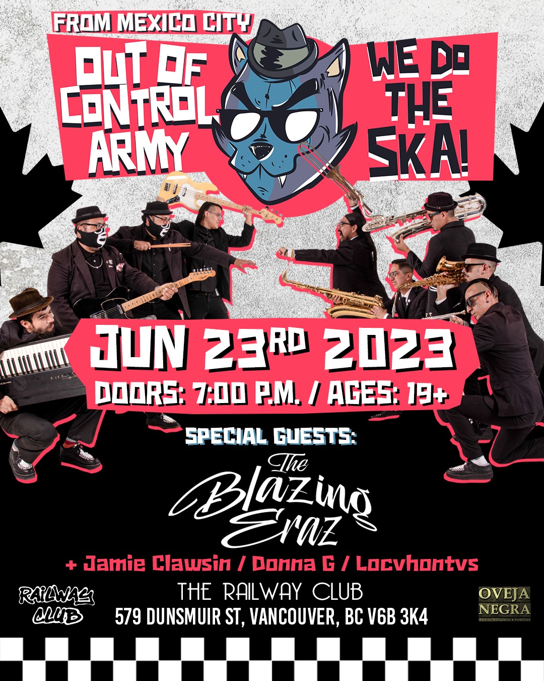Out Of Control Army, The Blazing Eraz, Locvtontvs, Jamie Clawsin, Donna G